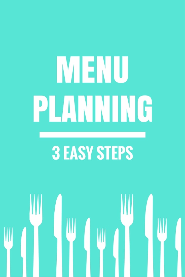Menu Planning - 3 Easy Steps