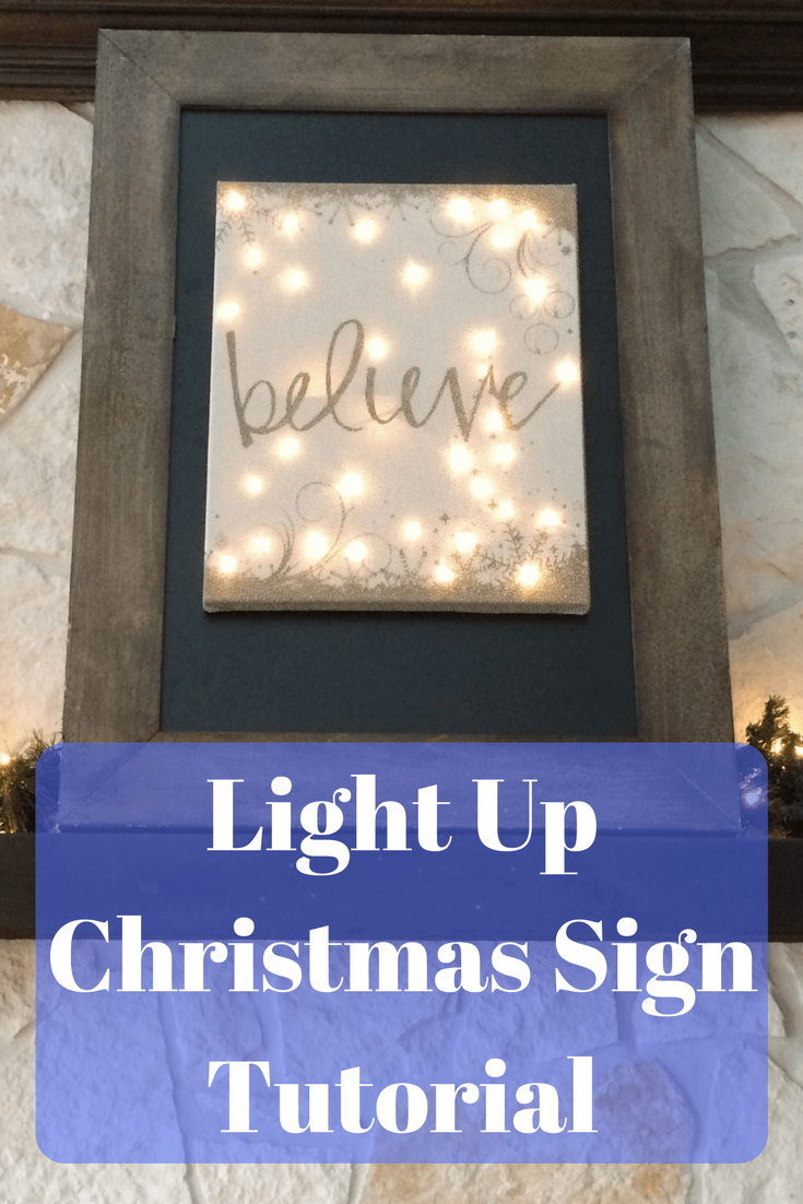 Light Up Christmas Sign Tutorial 