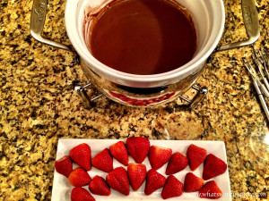 Chocolate Fondue with Strawberries
