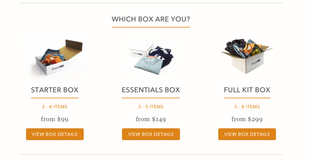 ThreadLab Box Choices