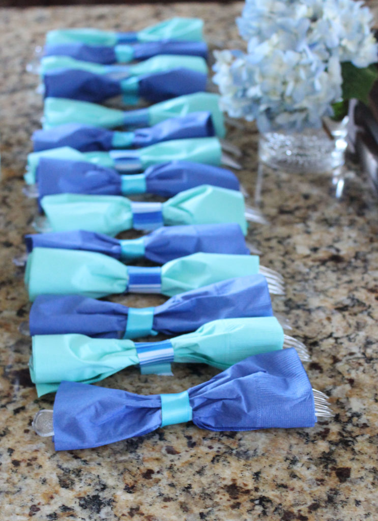 Baby Shower Bow Tie Napkins