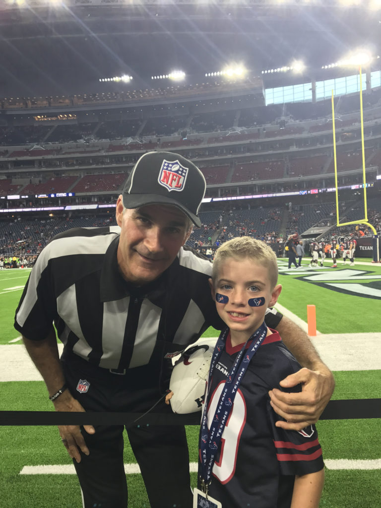 Texans Sideline Experience -Ref pic