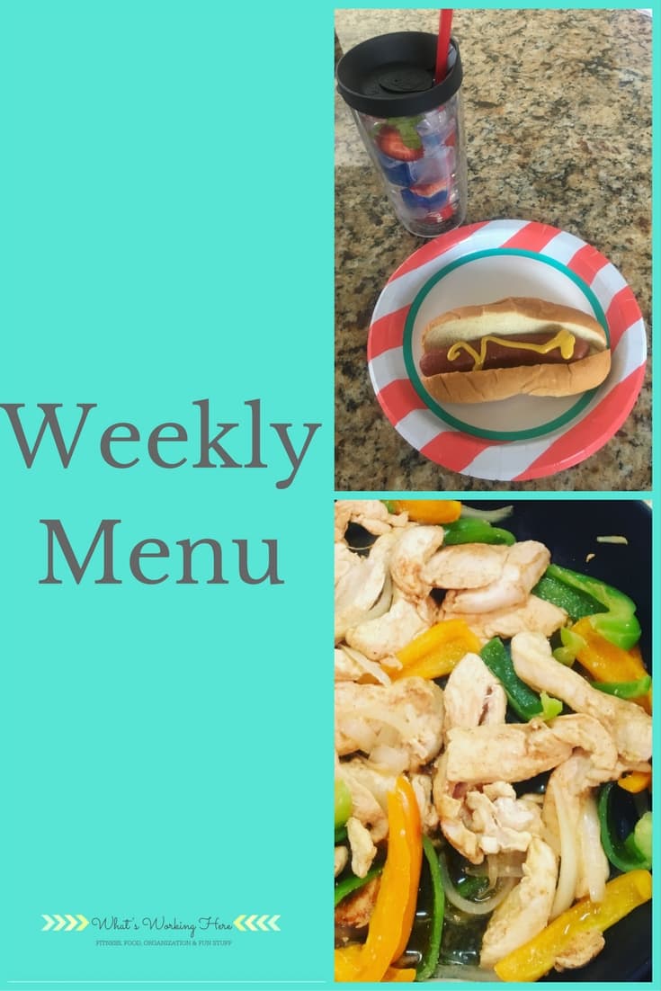 September 3rd Weekly Menu