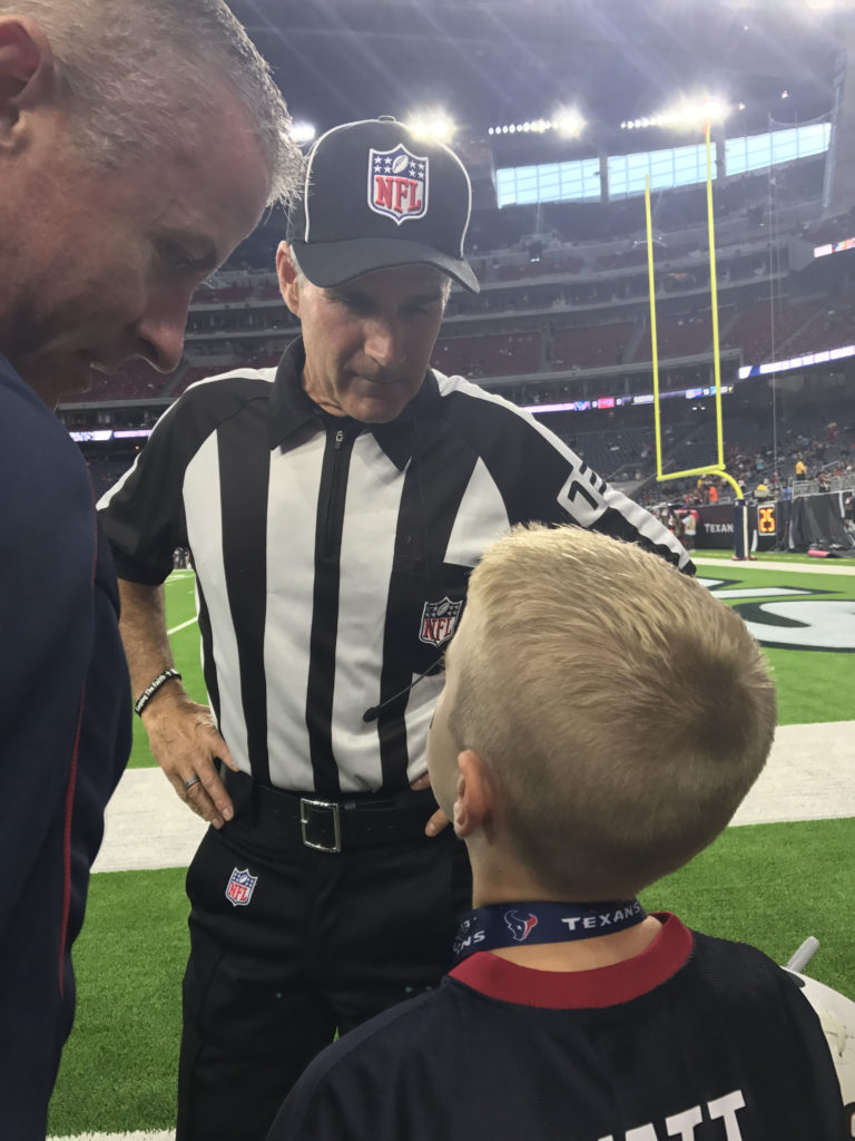 Texans Sideline Experience -Talking with the Ref