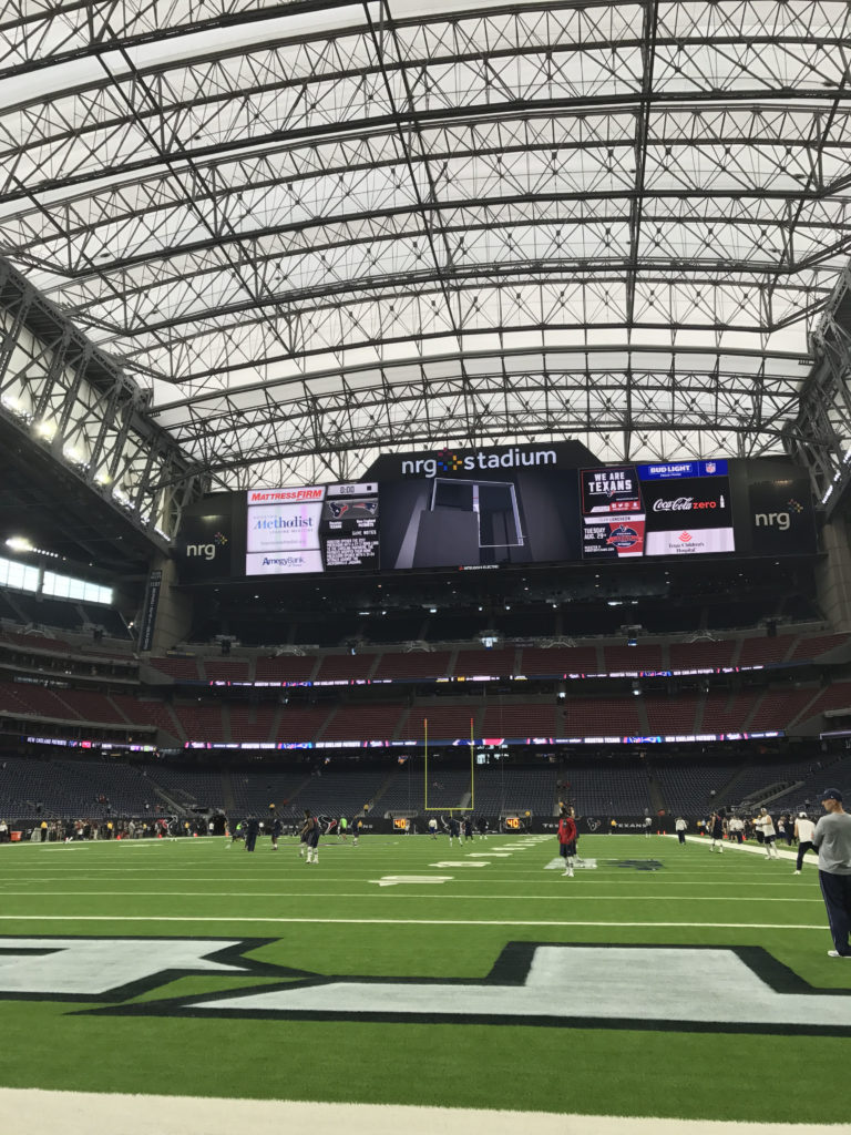 Texans Sideline Experience -Down on the field
