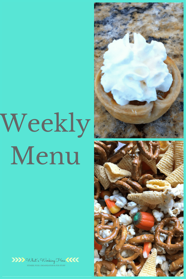 November 19th Weekly Menu - Thanksgiving