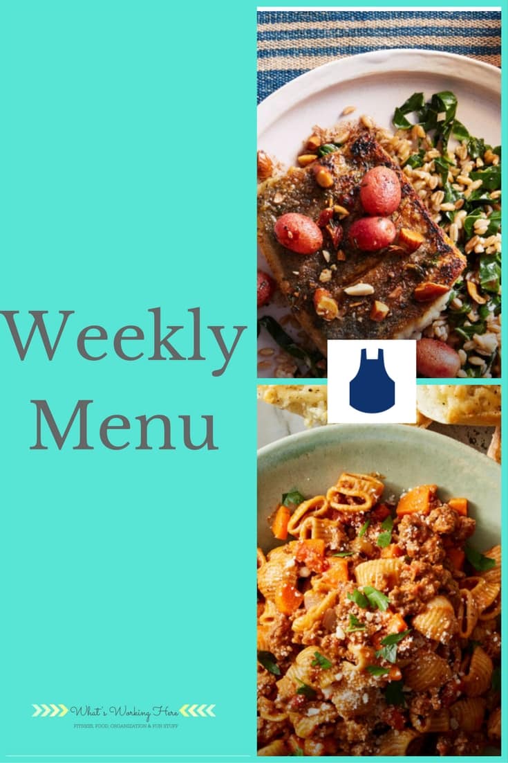 November 5th Weekly Menu