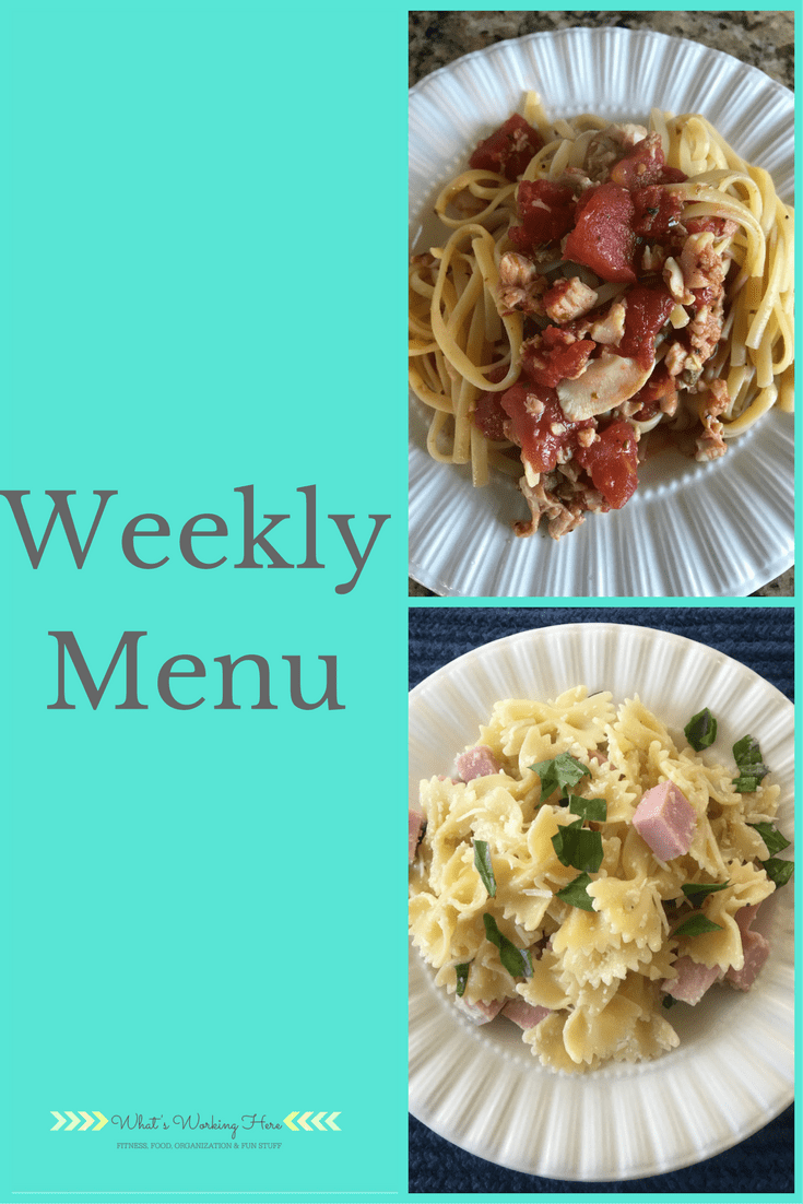 January 14th Weekly Menu- 80 Day Obsession Meal Plan