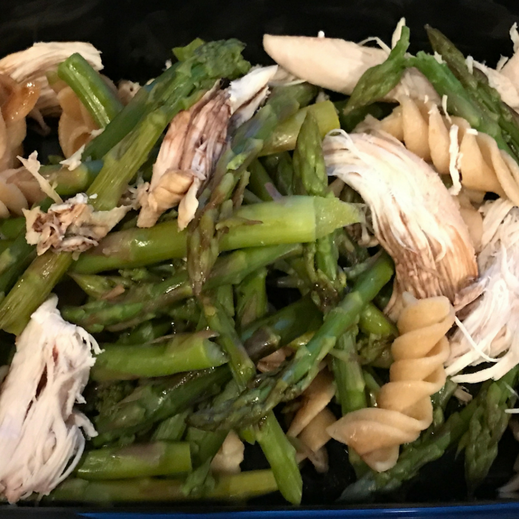 80 Day Obsession Snack Recipes- Chicken & Asparagus Pasta