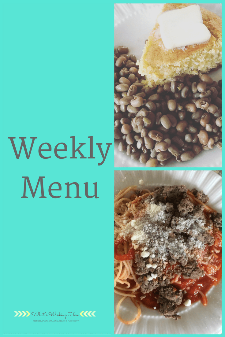 April 22nd Weekly Menu - Freezer Clean Out