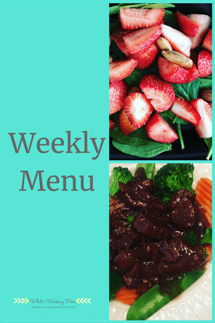 Aug 19th Weekly Menu - Back to school meals