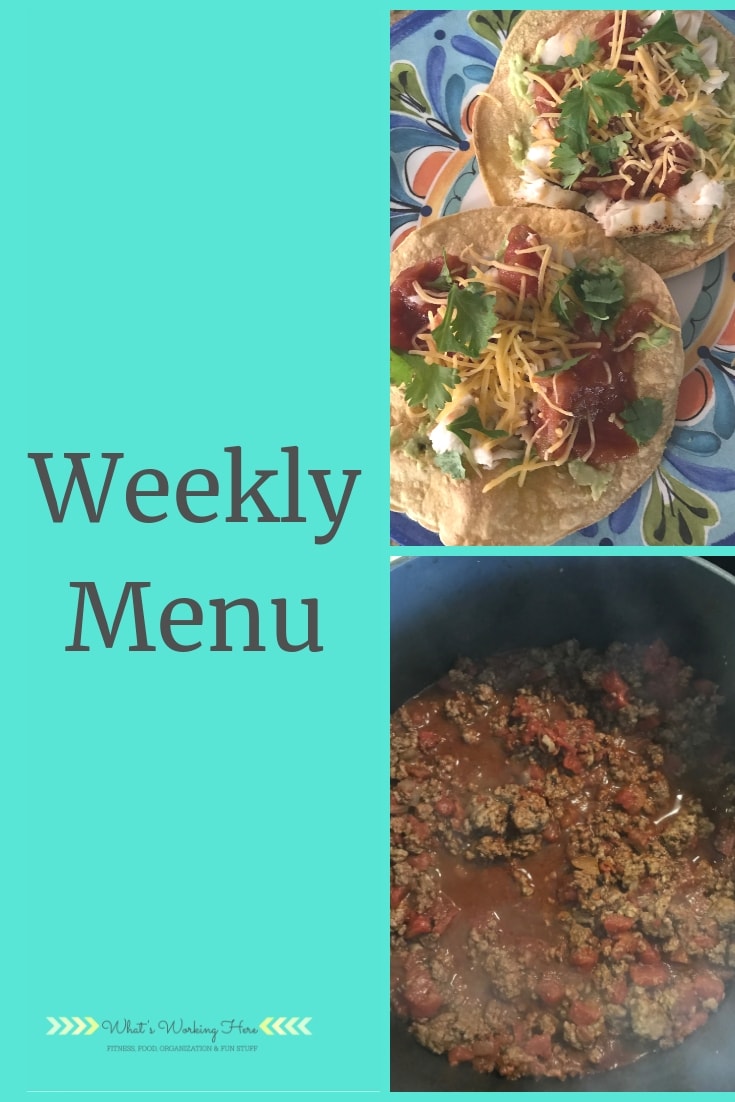 Dec 2nd Weekly Menu