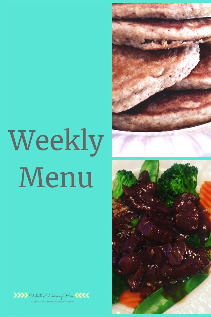 Dec 30th Weekly Menu