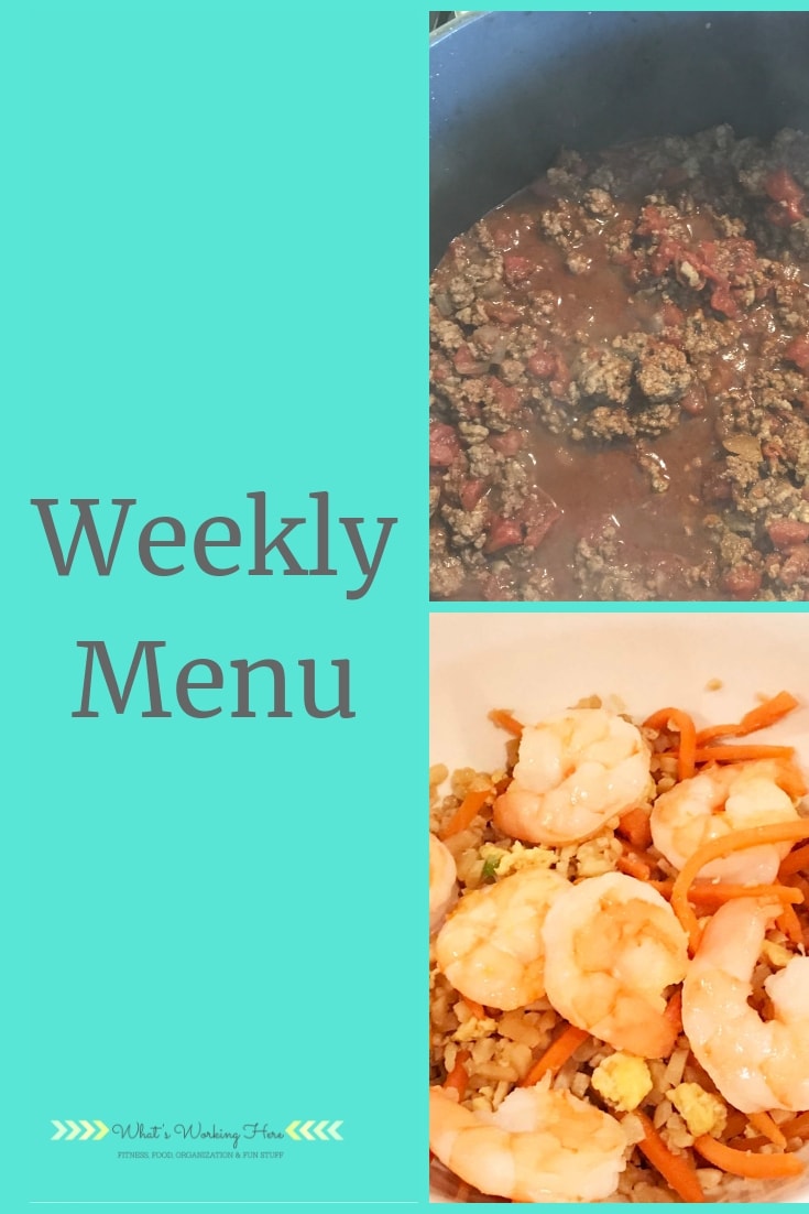 Jan 6th Weekly Menu
