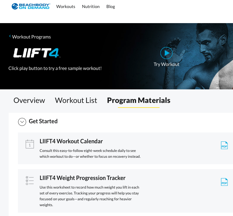 How to find the LIIFT4 Weight Tracker