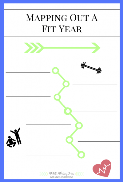 Mapping Out a Fit Year Template - create your own fitness plan with this free template
