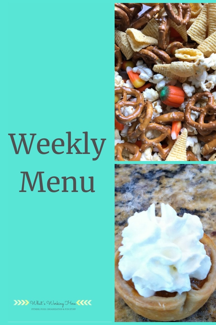 Nov 18th Weekly Menu - Thanksgiving menu