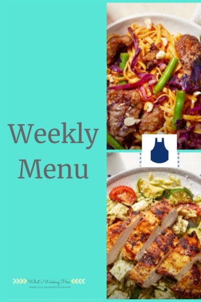 Sept 9 Weekly Menu - Cooking With Blue Apron