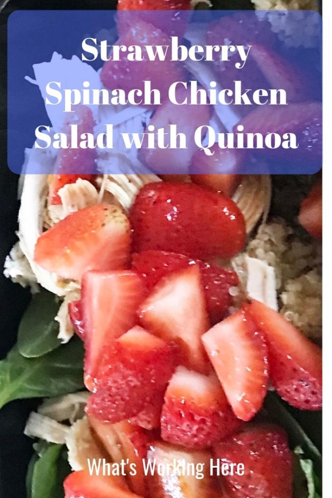 Strawberry Spinach Chicken Salad with Quinoa