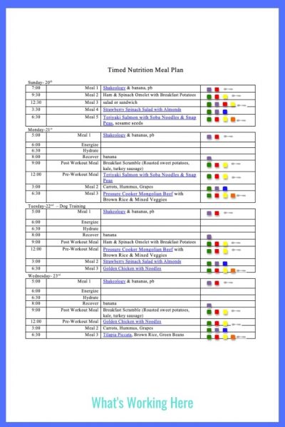 Weekly Menu- Sept 20