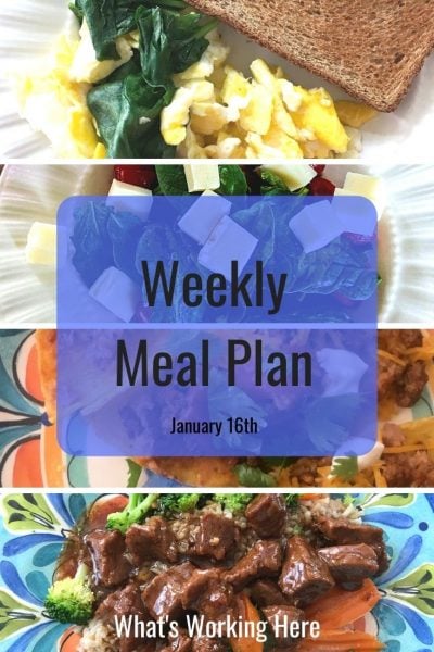Weekly Meal Plan
spinach egg scramble, whole wheat toast
caprese salad
tacos
mongolian beef