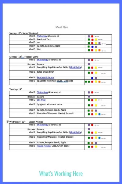 portion fix meal plan template
meal plan b