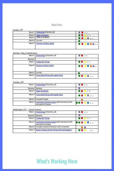 portion fix meal plan b template