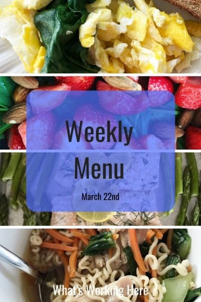 Weekly menu 3_22_20