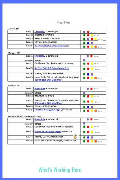 Weekly menu- Feb 21