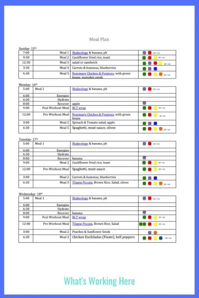 Weekly menu- Nov 15